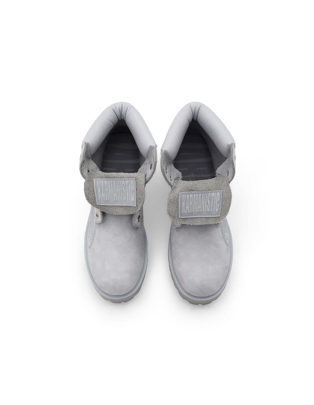 KARMANISTIC Nubuck Leather Embroidered Work Boots