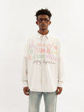 EMPTY REFERENCE Colorful Graffiti Letter Long Sleeve Shirt