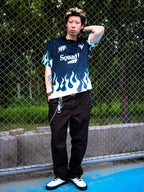 SUC Flame Full Print Gradient Soccer Jersey Polo