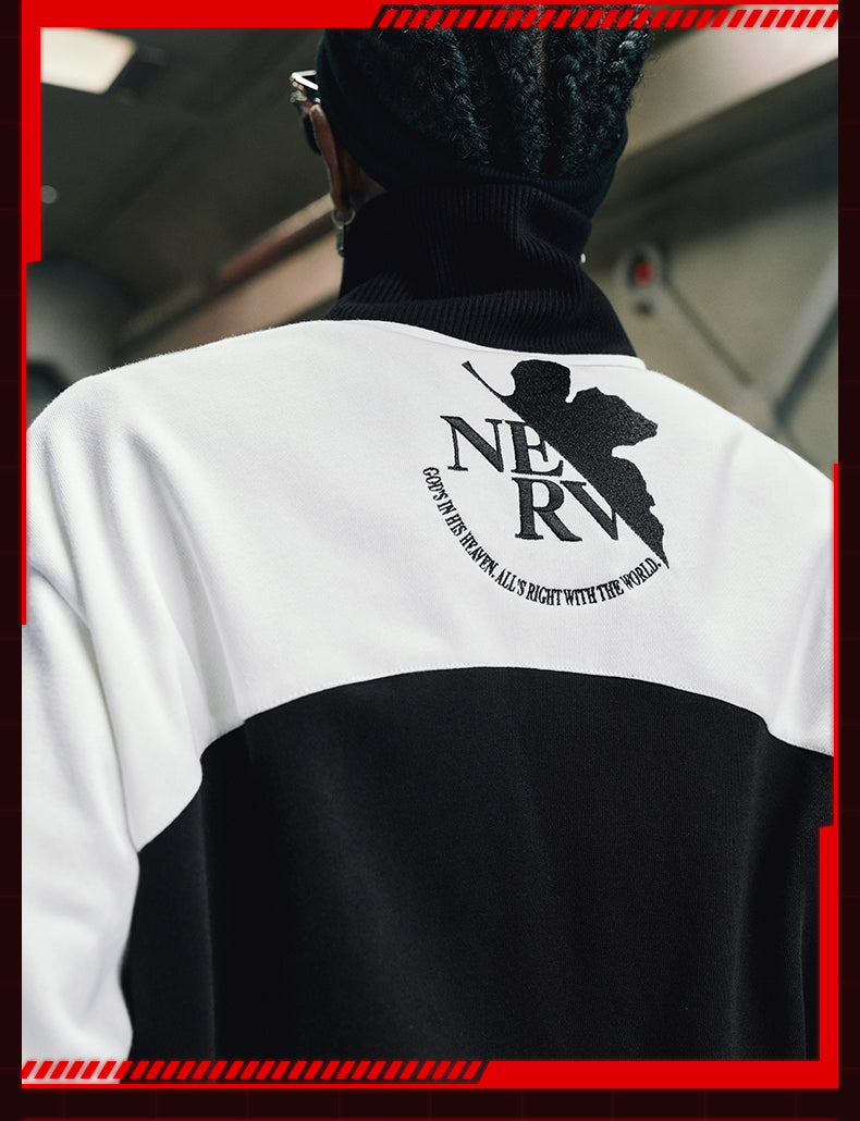 MEDM x EVA Line Art Body Contrast Color Track Jacket