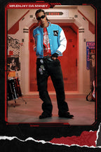 MEDM x EVA NEVER END Character Patch Detachable Velcro Patch Varsity Jacket