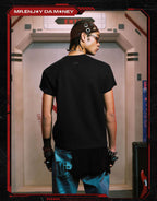 MEDM x EVA NEVER END Mixed Embroidery Print Logo Tee