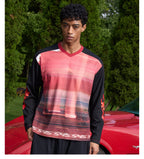 S45 Flame Print Neon Sunset Long Sleeve Tee