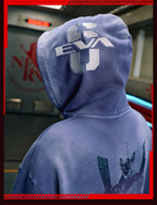 MEDM x EVA Evangelion Washed Zip-Up Hoodie