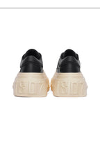 1807 INF-008 Gothic Lace Up PU Leather Chunky Sneakers