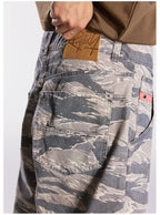 Remedy Leopard and Camouflage Work Painter Baggy Shorts