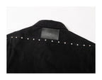KARMANISTIC Diamond Studded Short Denim Jacket