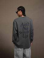 1807 STILLGOING Crackle Print Long Sleeve Tee