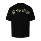 YADcrew Camo Rhinestone Puzzle Tee
