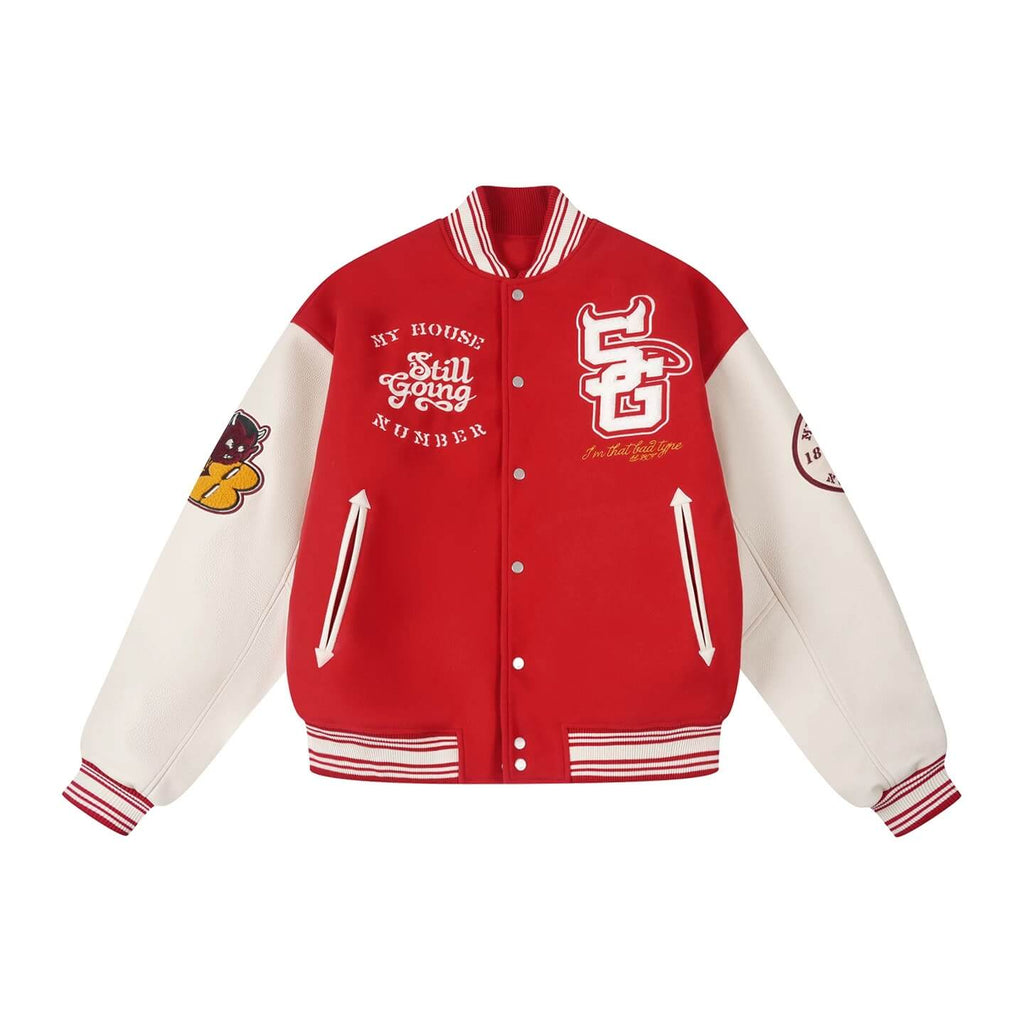 1807 Devil Angel Varsity Jacket