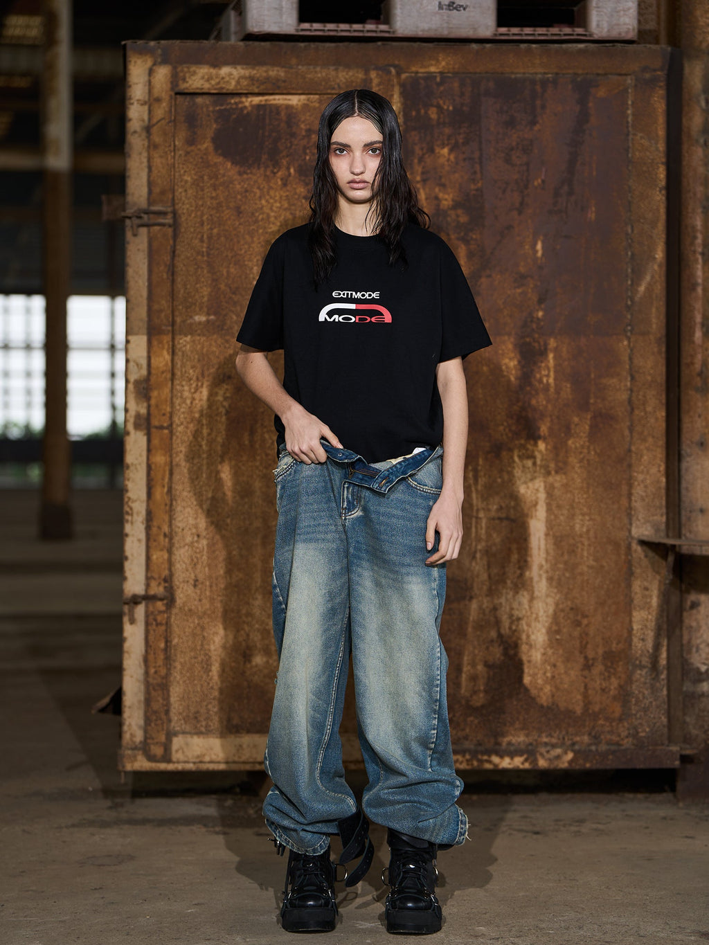 BLIND NO PLAN EXIT MODE Nostalgia Washed Destroyed Jeans