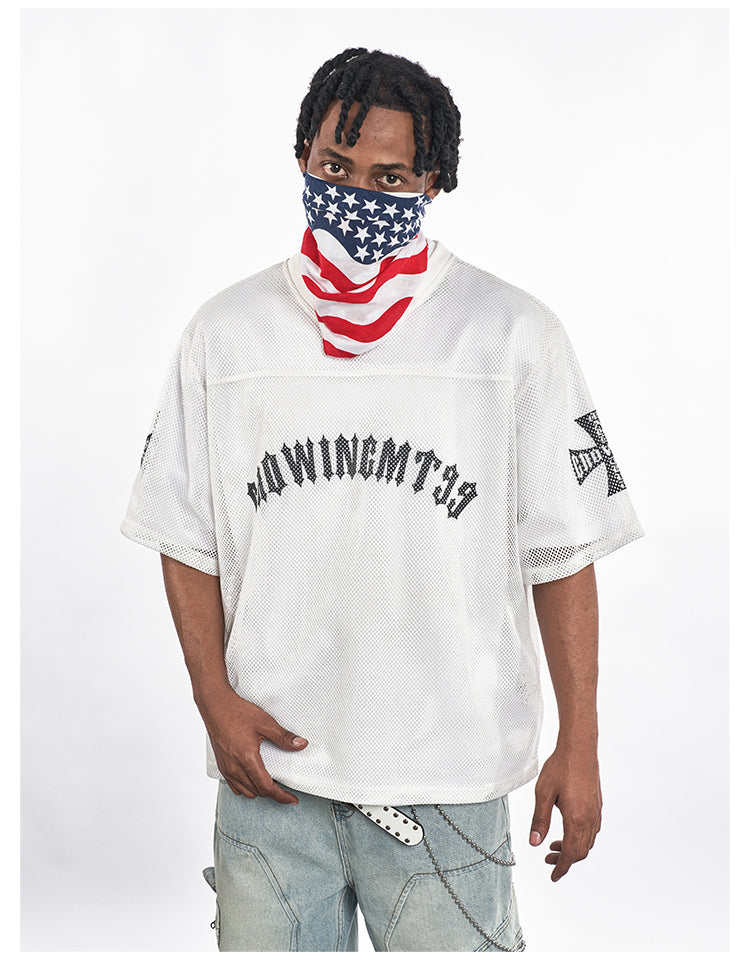 F3F Select Cross Print Mesh Jersey