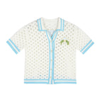 Small Town Kid Crochet-Knit Hawaiian Shirt Set