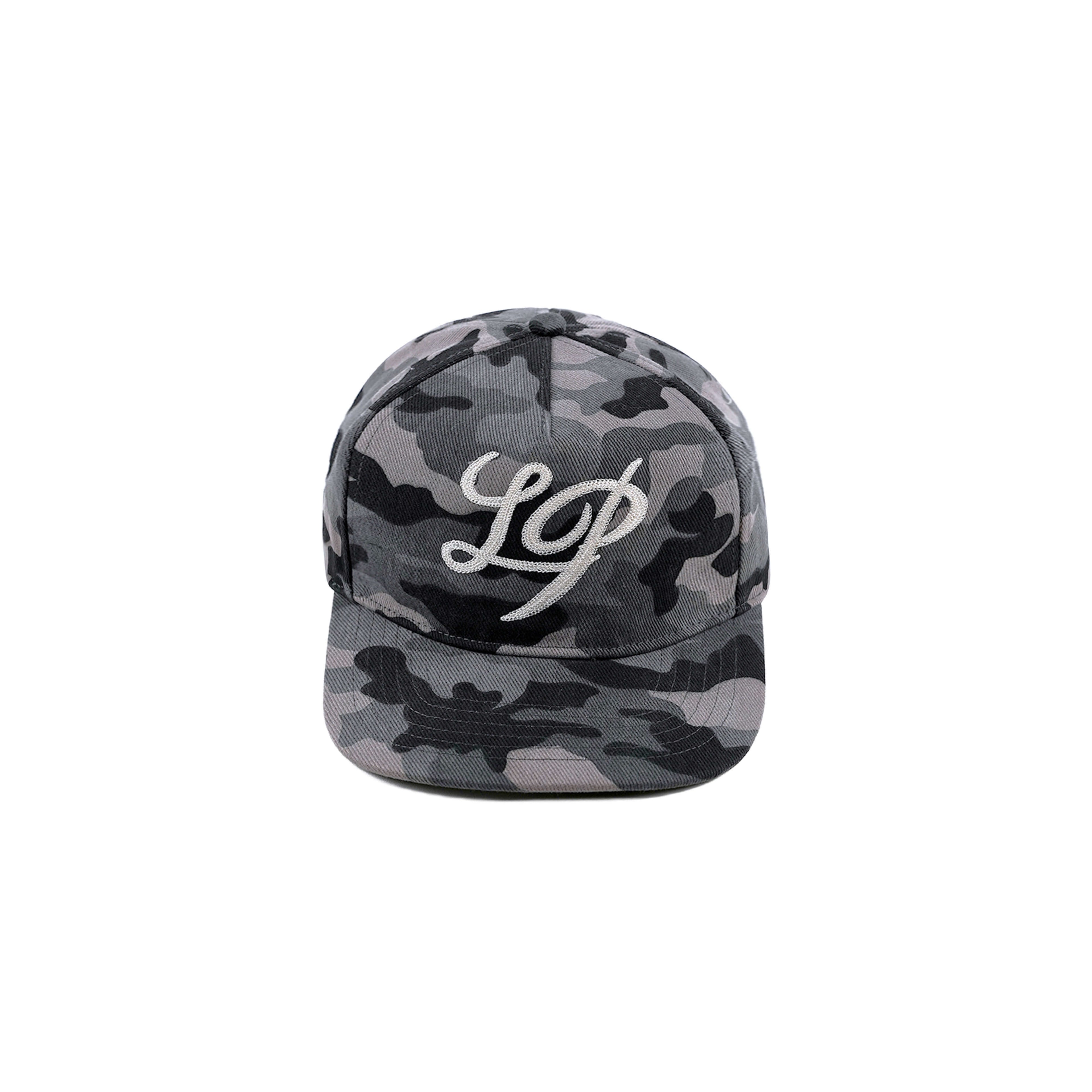 LIBERAFIT Chain Stitch Embroidered Denim Trucker Hat