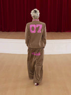 KARMANISTIC Embroidered Printed Baggy Sweatpants