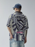 F2CE Vortex Plaid Soccer Polo Jersey Shirt