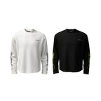 KARMANISTIC Printed Waffle Long Sleeve Tee
