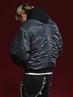 Remedy Pleated Back Design MA-1 Bomber Jacket