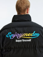 MEDM Gradient Embroidered Puffer Jacket