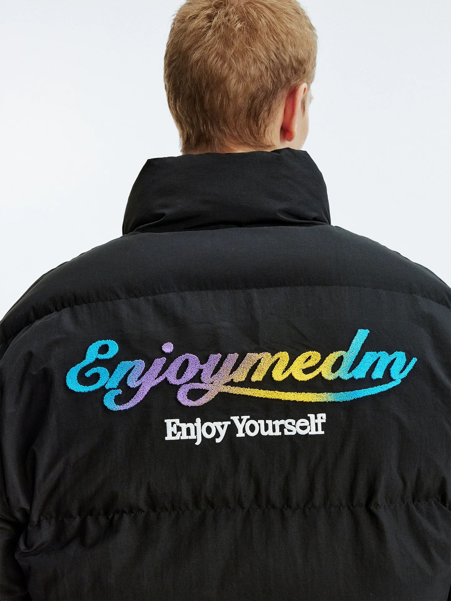 MEDM Gradient Embroidered Puffer Jacket
