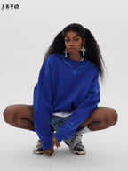 JHYQ Letters Embroidered Logo Heavyweight Sweater