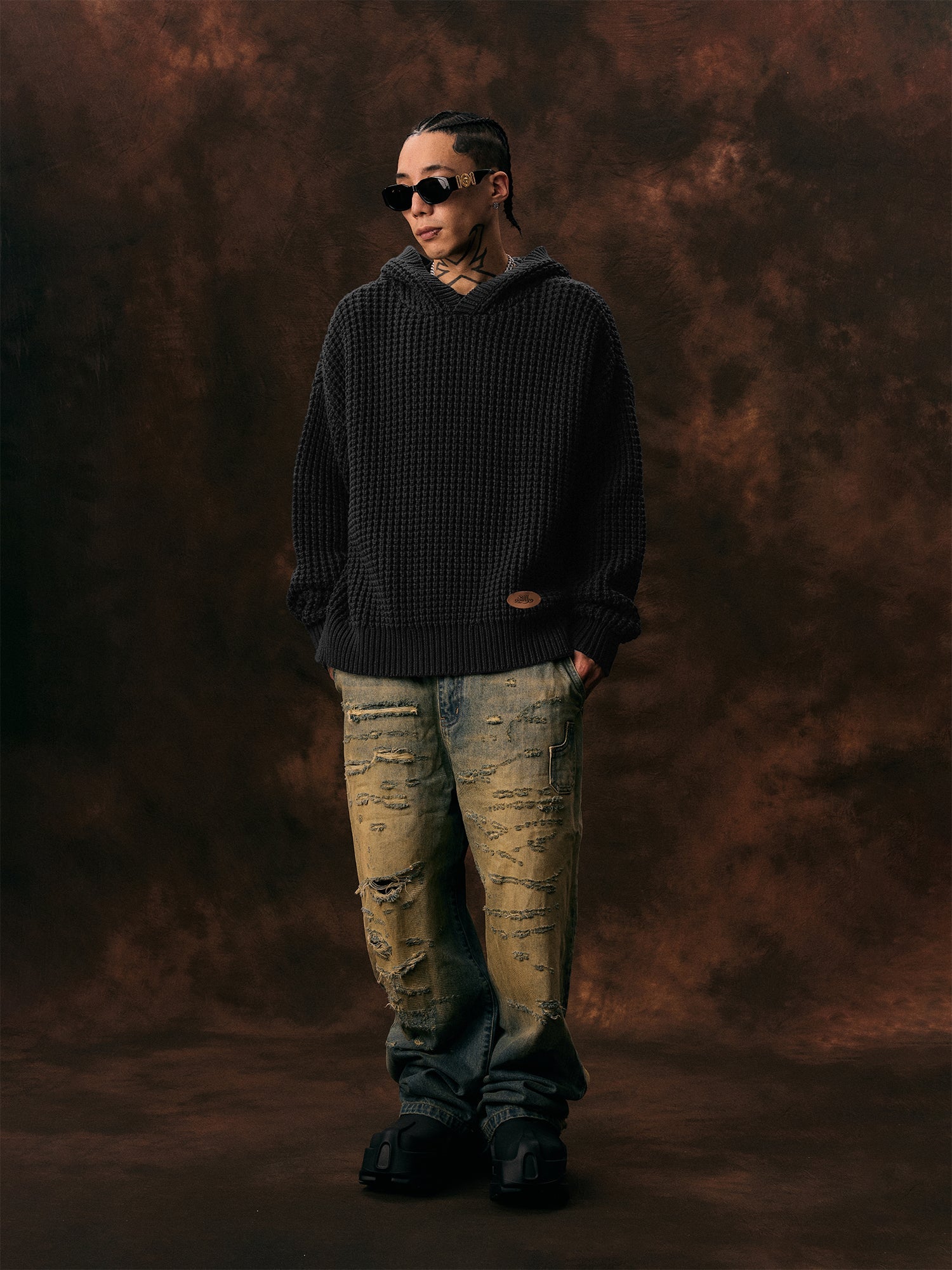 1807 Low Gauge Knit Hoodie