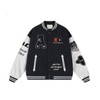 Achock Flocked Baseball Jacket