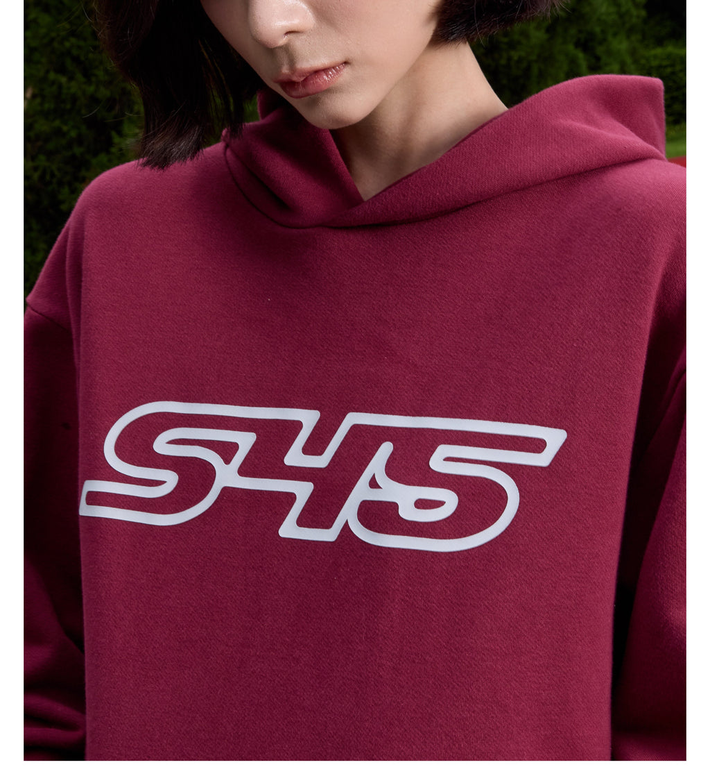 S45 Puff Logo Print Hoodie