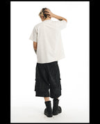 NOVACAM Camouflage & Black Baggy Work Cargo Shorts