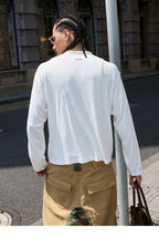 STEEPC Vintage Photo Print Long Sleeve Tee