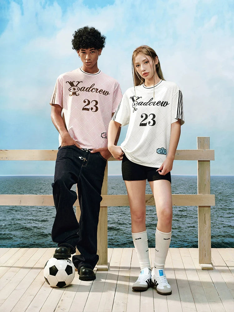 YADcrew Diamond Pattern Football Jersey