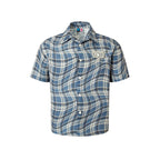 YADcrew Twisted Plaid Short Sleeve Shirt