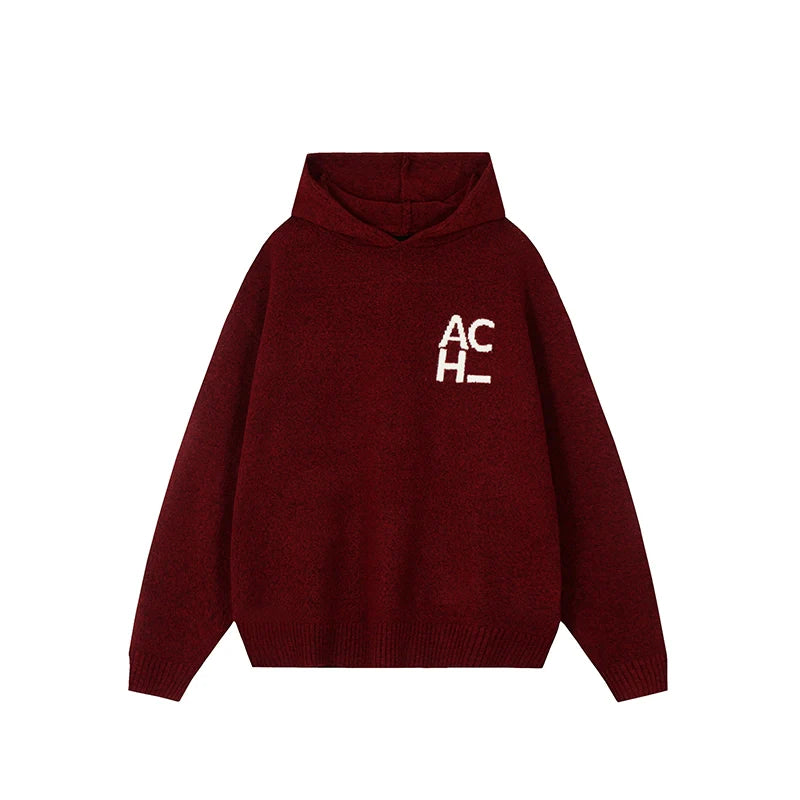 Achock Logo Knit Hoodie