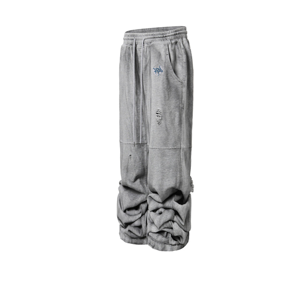 KARMANISTIC Distressed Flag Print Jogger Sweatpants