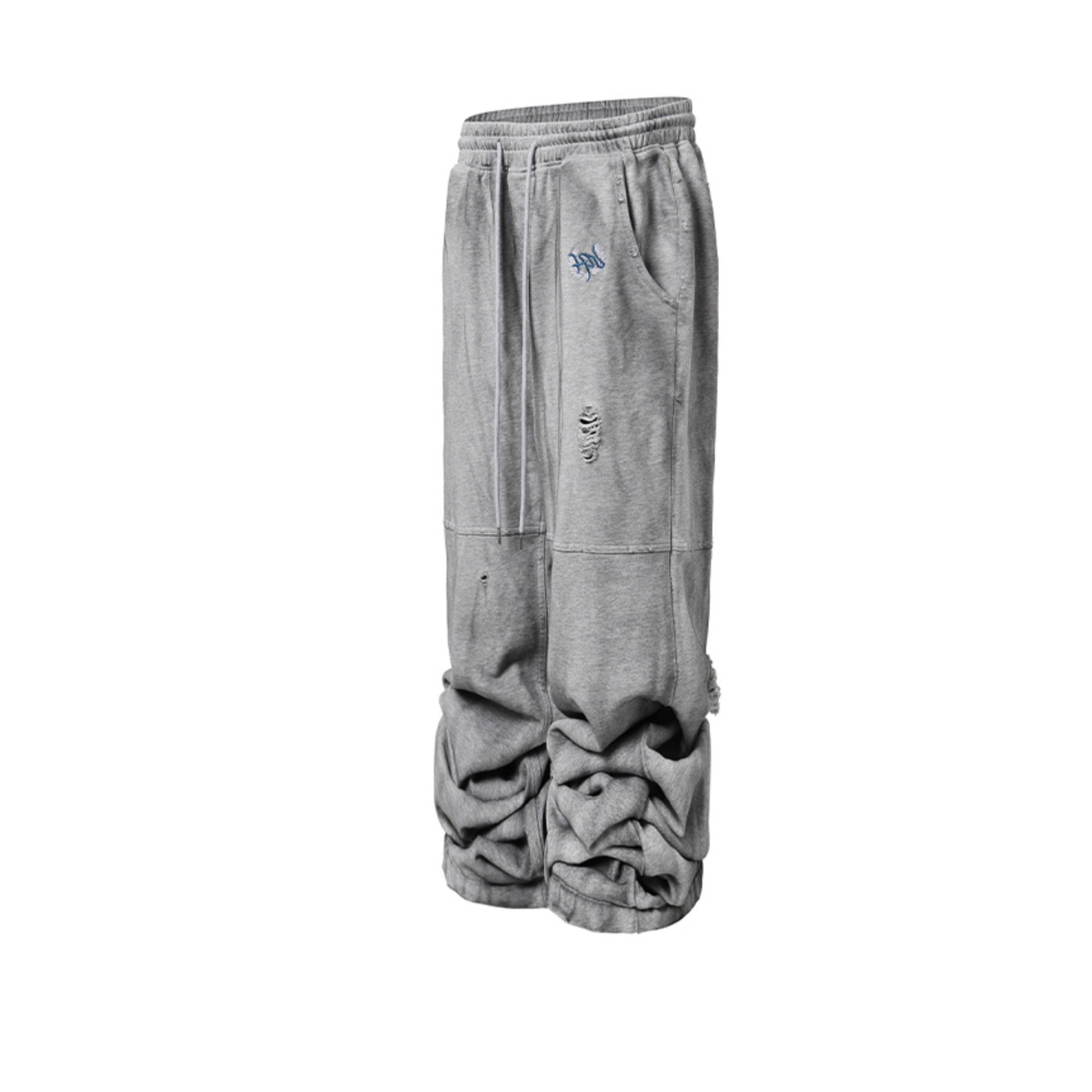 KARMANISTIC Distressed Flag Print Jogger Sweatpants