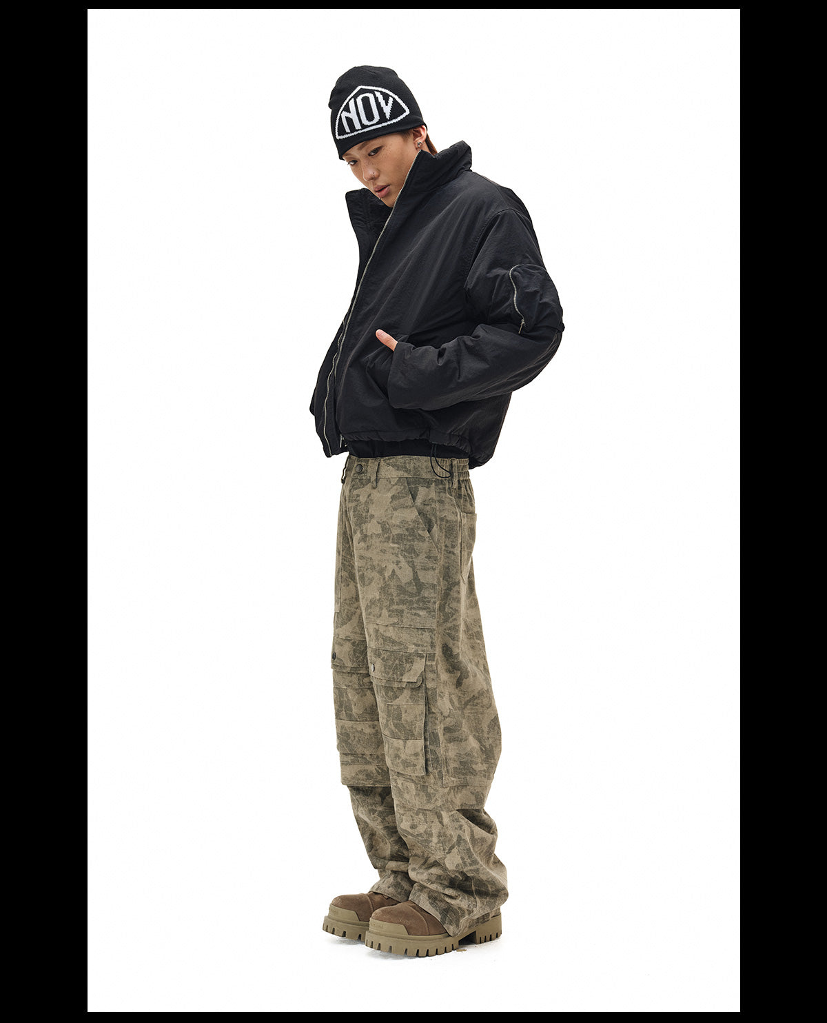 NOVACAM Windproof Puffer Short Jacket