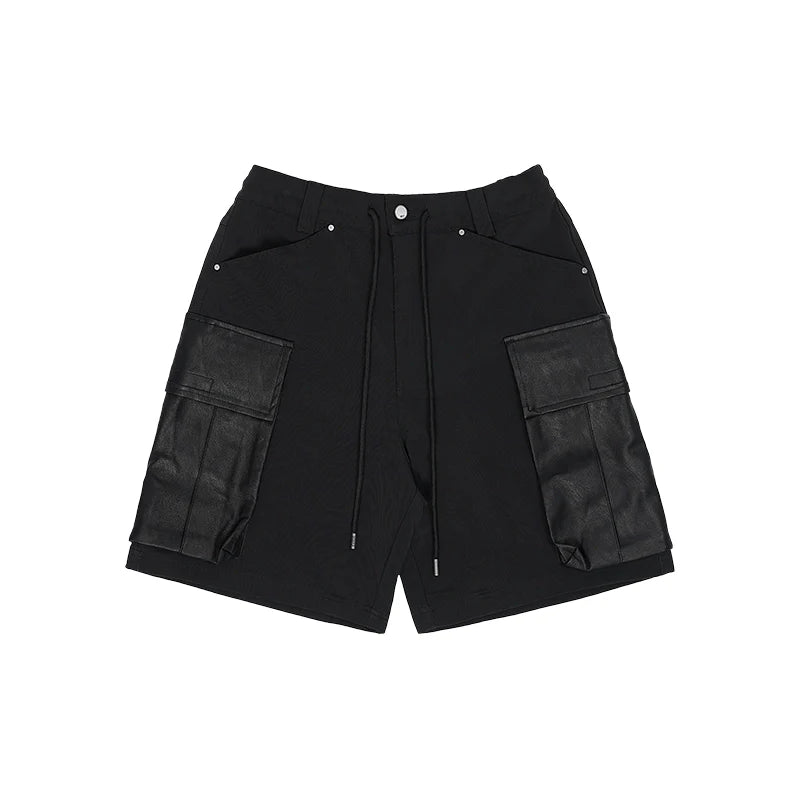 1807 Leather Pocket Work Cargo Shorts