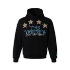 YADcrew Colorful Hot Bead Star Hoodie