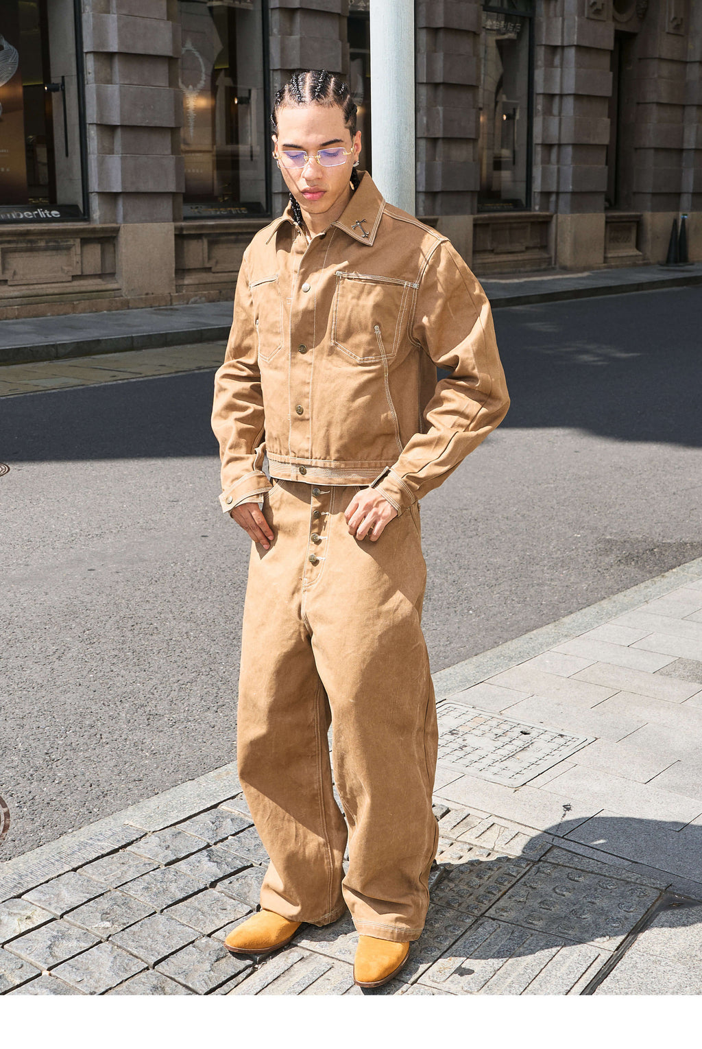 STEEPC Washed Canvas Work Jacket