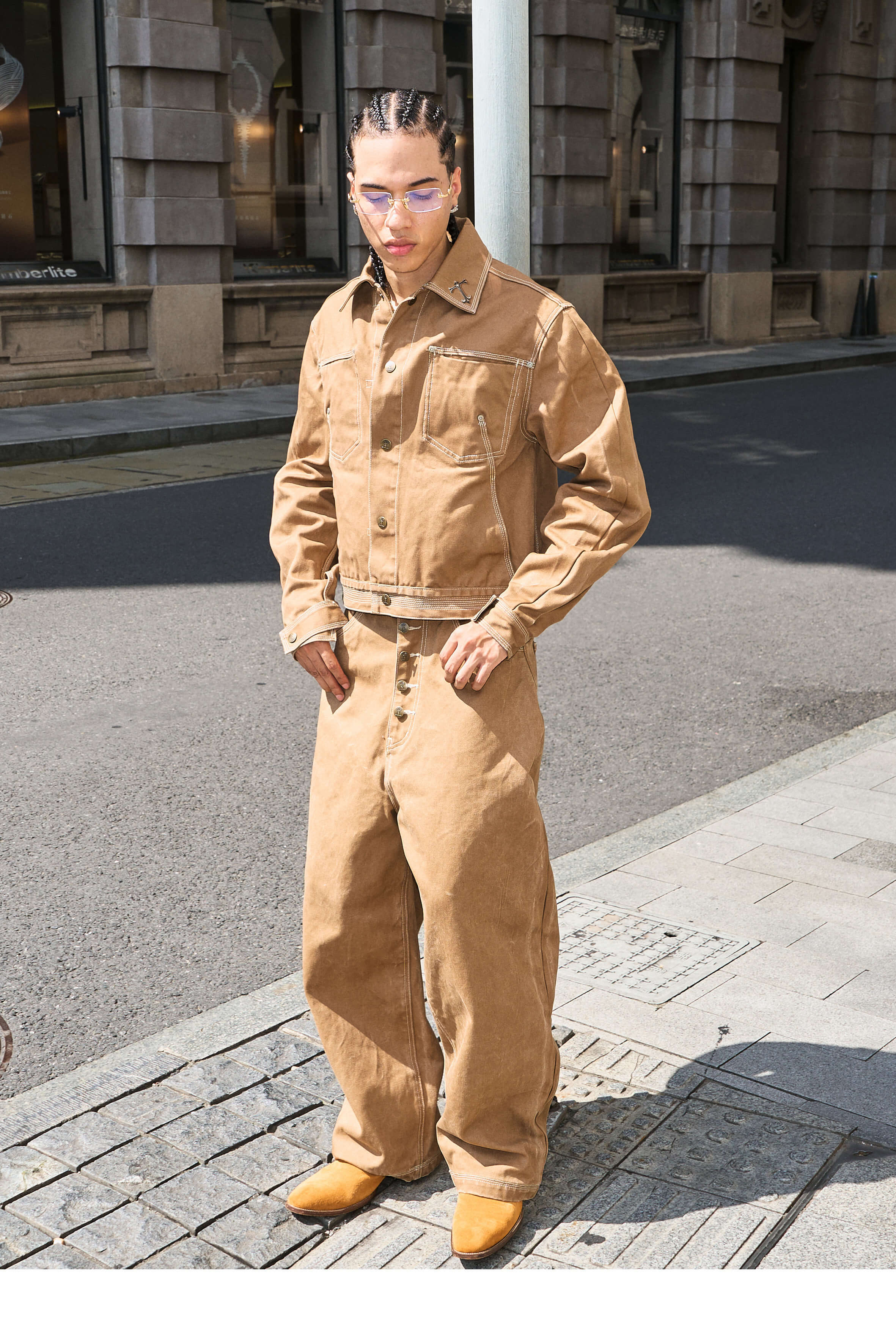 STEEPC Washed Canvas Work Jacket