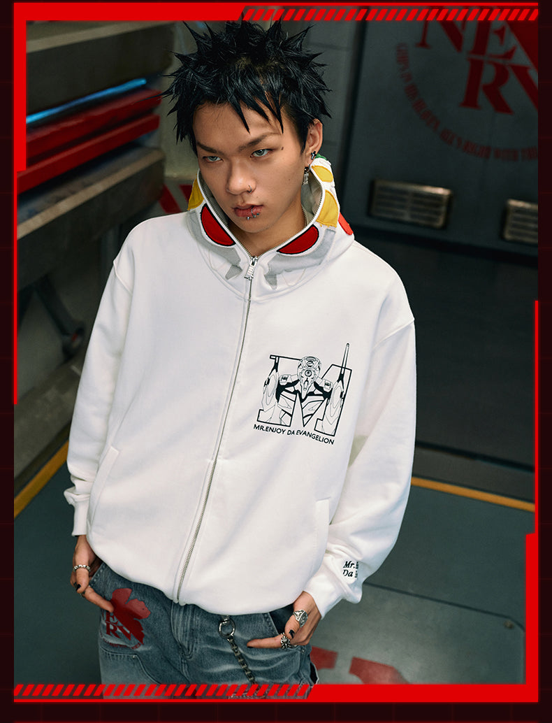 MEDM x EVA Unit-00, Unit-01, Unit-02 Mecha Design Zip-Up Hoodie
