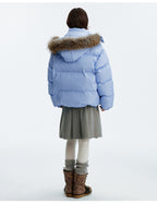 MEDM Detachable Fur Hooded Down Jacket