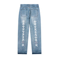 Harsh and Cruel Crosses Printed Denim