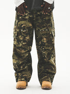 UNTILWERICH Military Camouflage Paratrooper Work Pants