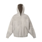 1807 Angel Print Aged Zip Up Hoodie