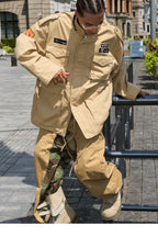 STEEPC Khaki Patch Embroidery M-65 Field Jacket