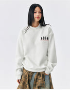 MEDM Logo Embroidered Basic Sweatshirt