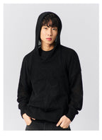 S45 Star Logo Mesh Knit Hoodie