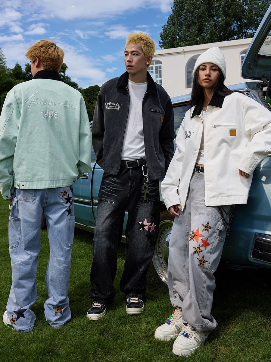 Harsh and Cruel Vintage Handwritten Embroidered Detroit Jacket