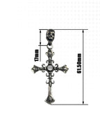 Night Lab Agate Skull Cross Necklace